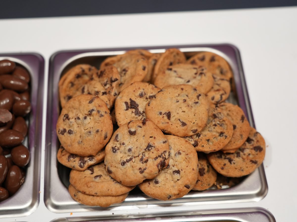 Fresh baked cookies on the grazing table